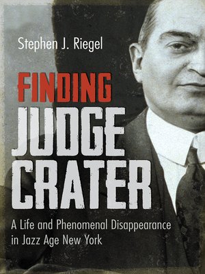 cover image of Finding Judge Crater